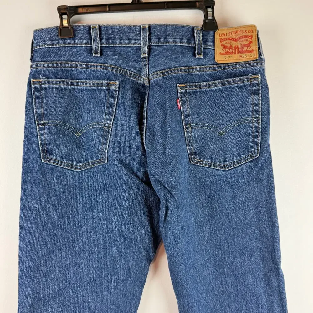 Levi Strauss & Co 517 Original Riveted Mens Jeans‎ 35/30 Blue